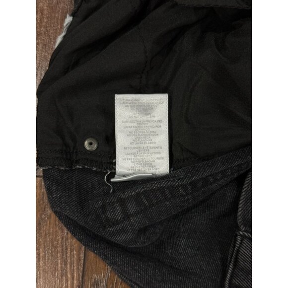 Simple Society Size 7/28 Women's Super High Rise Black Rhinestone Detail Jeans - Picture 7 of 9